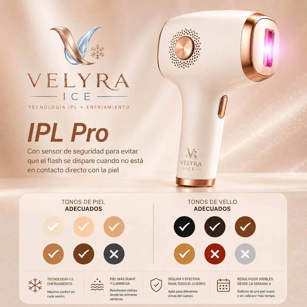 Depiladora velyra ice